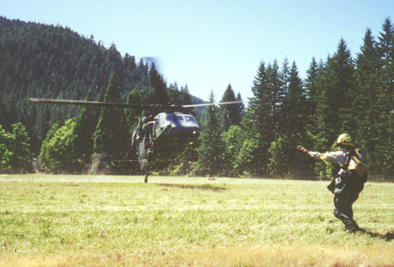 PaveHawk on final landing.